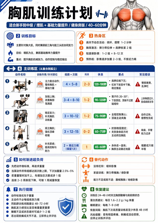 一張中文健身資訊圖