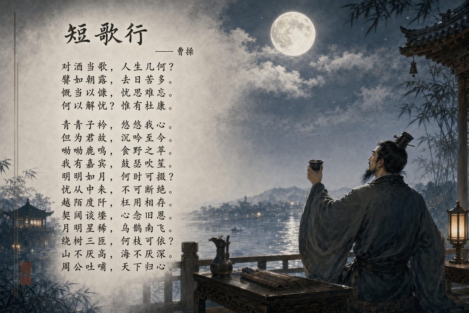 《短歌行》詩詞意境圖