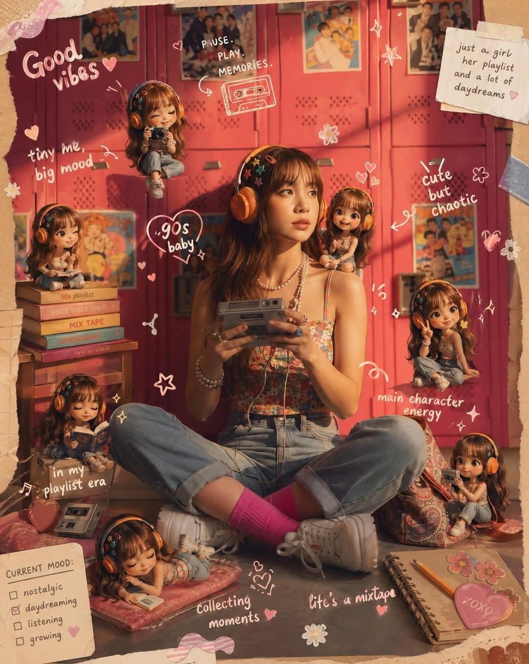 Scrapbook 真人圖與迷你分身