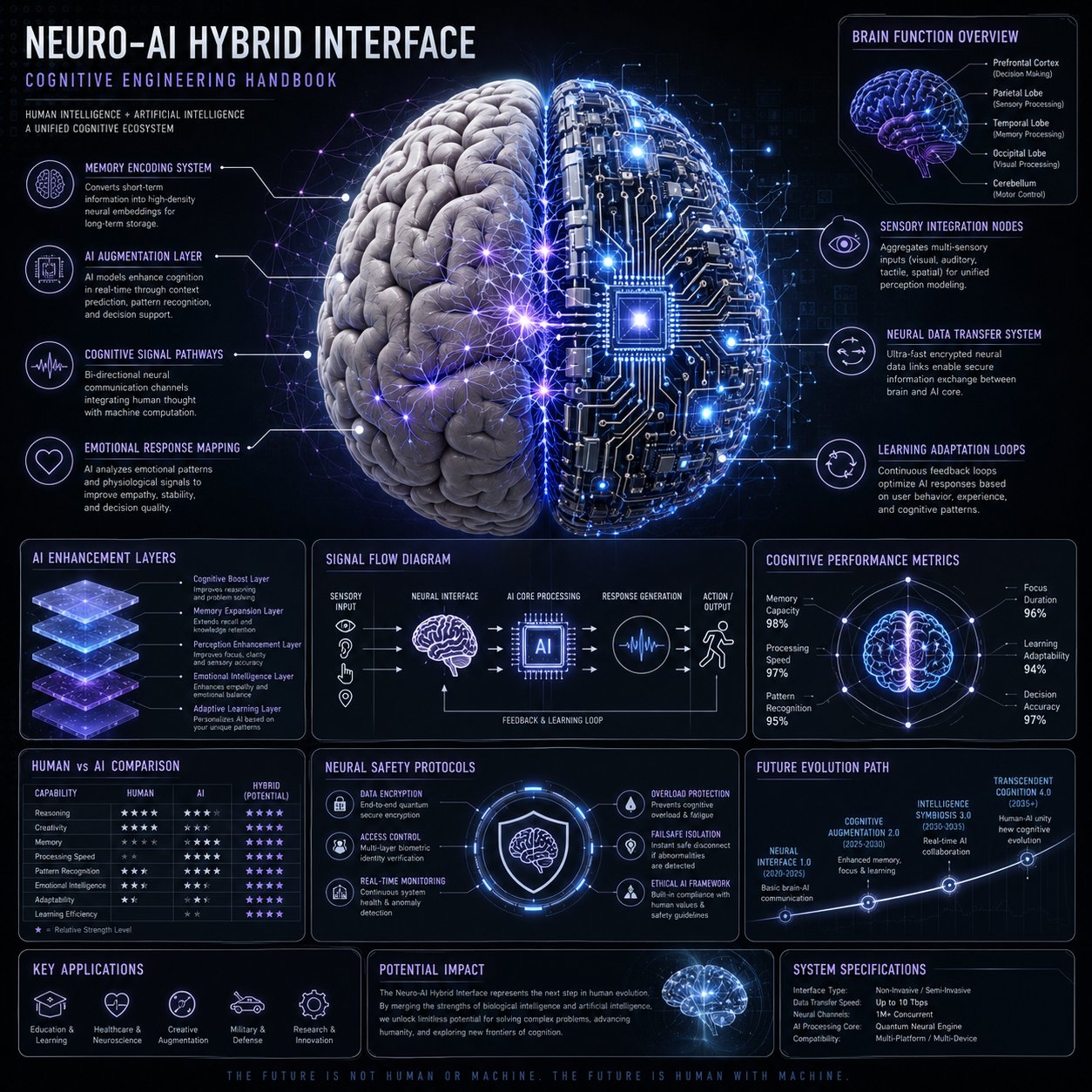 Neuro-AI 混合系統資訊圖