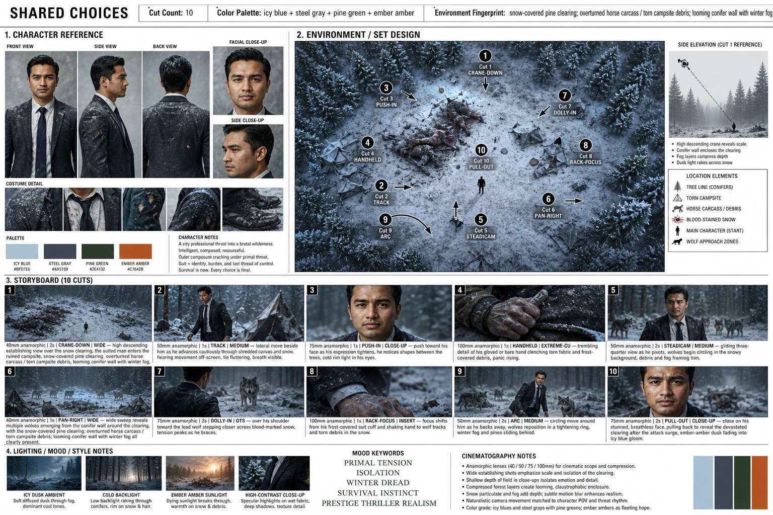 冬季生存驚悚 Storyboard