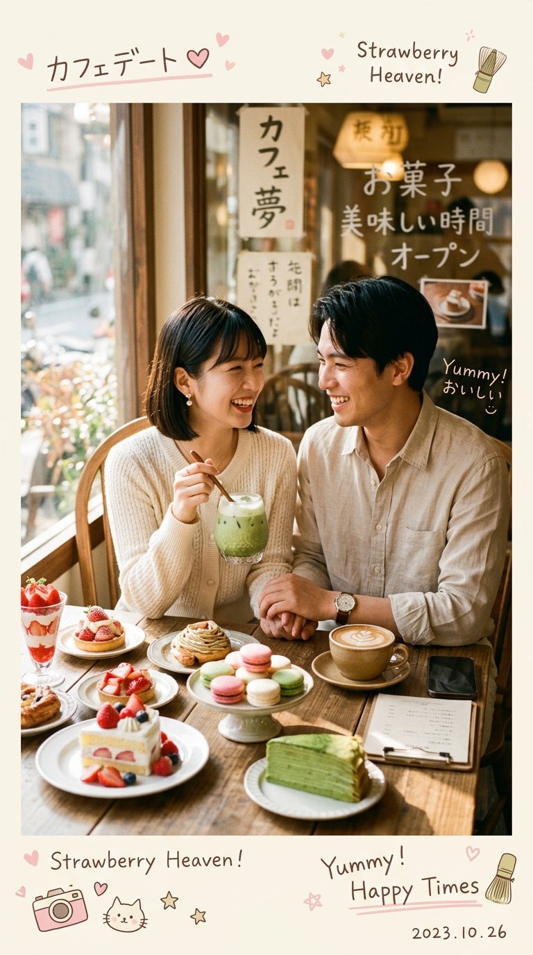日韓咖啡館情侶寫真
