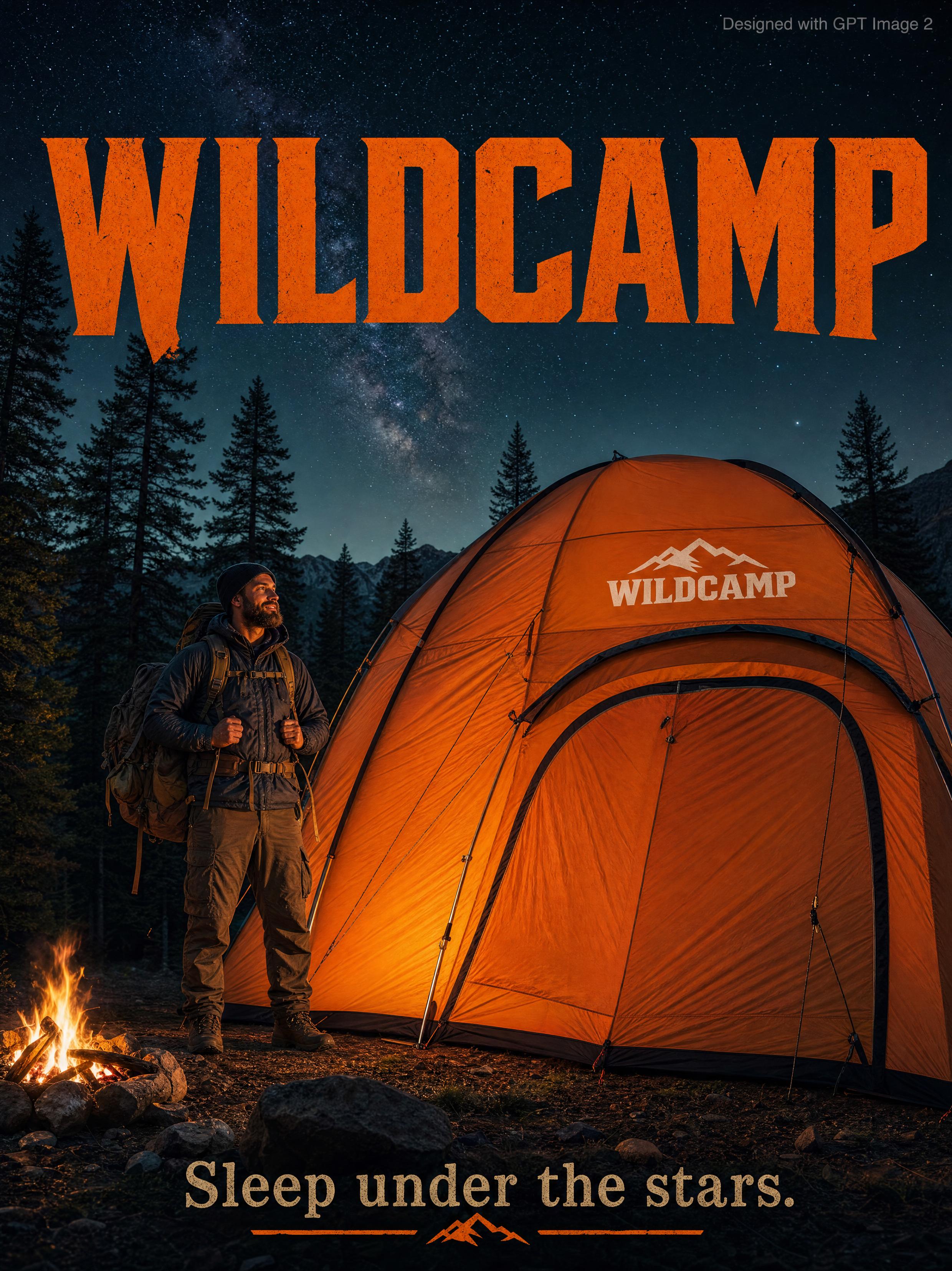 WILDCAMP 巨型帳篷廣告海報