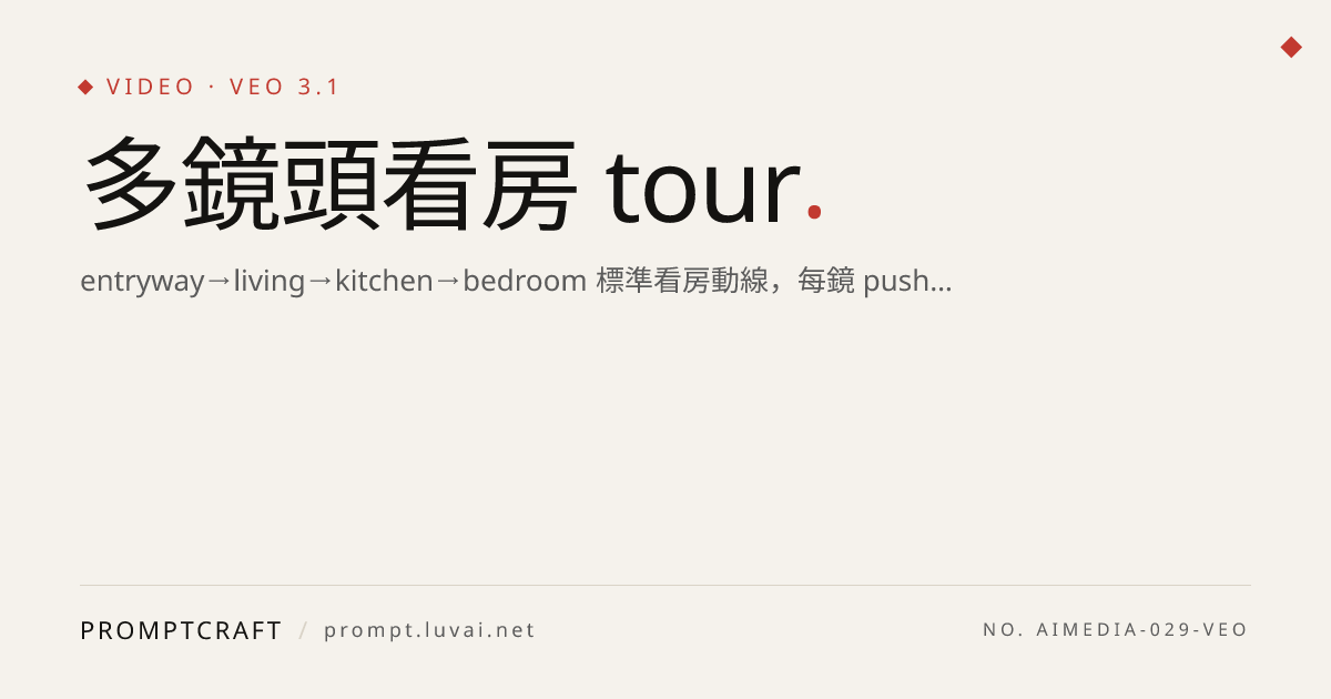 多鏡頭看房 tour