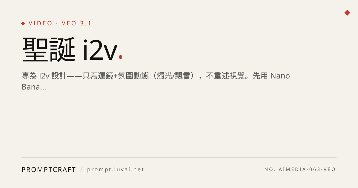 聖誕 i2v