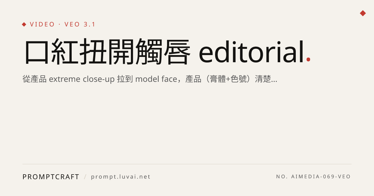 口紅扭開觸唇 editorial