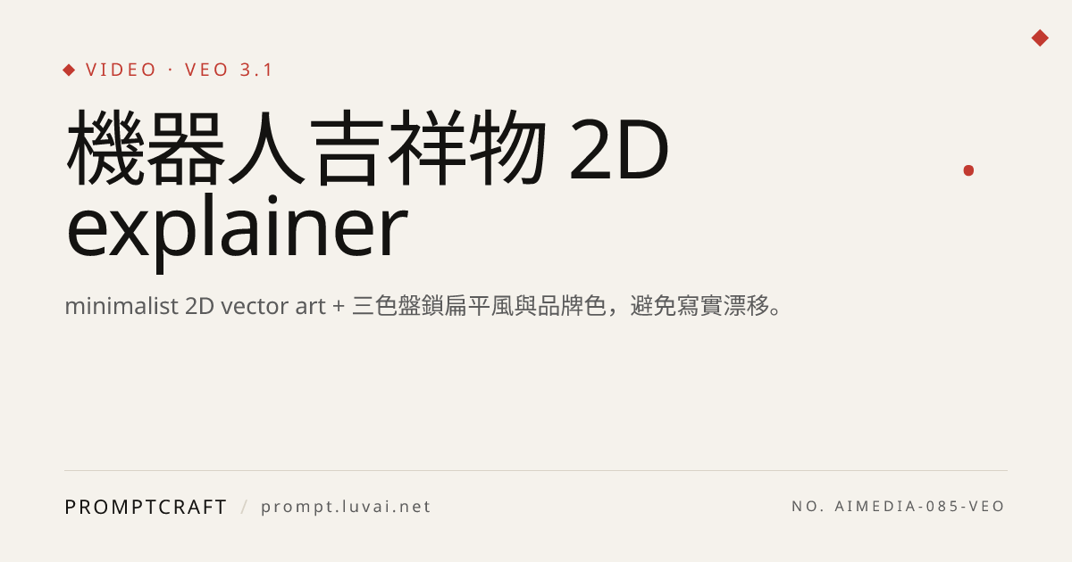 機器人吉祥物 2D explainer